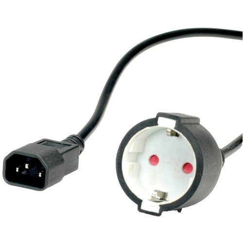 Value napajalni kabel\, vtič C14 v vtičnico za&scaron;čitnega kontakta\, črn\, 0\,3 m 19.99.1117 hladne naprave adapterski kabel črna 0.30 m, (20414601) Cene