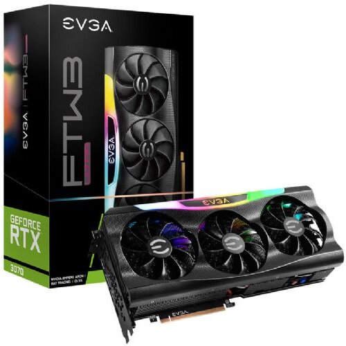 Evga Gaming grafična kartica GeForce RTX 3070 FTW3 ULTRA Gaming 8GB GDDR6 iCX3 (08G-P5-3767-KL) ARGB LHR Cene