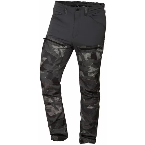 Alpine pro Pánské outdoorové kalhoty s kapsami REGEM dk. gray varianta pa