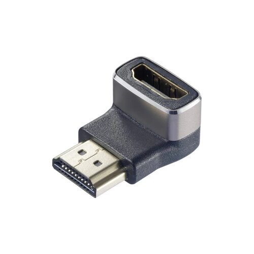SpeaKa Professional SP-11306836 HDMI adapter [1x muški konektor HDMI - 1x ženski konektor HDMI] crna, srebrna UHD 8K @ 60 Hz, UHD 4K @ 120 Hz 90° kutno prema dolje Cijene