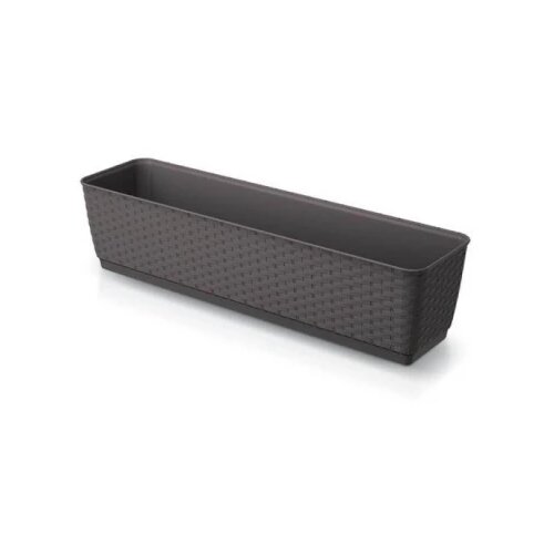  Žardinjera Ratan 80cm - gorka čokolada Cene