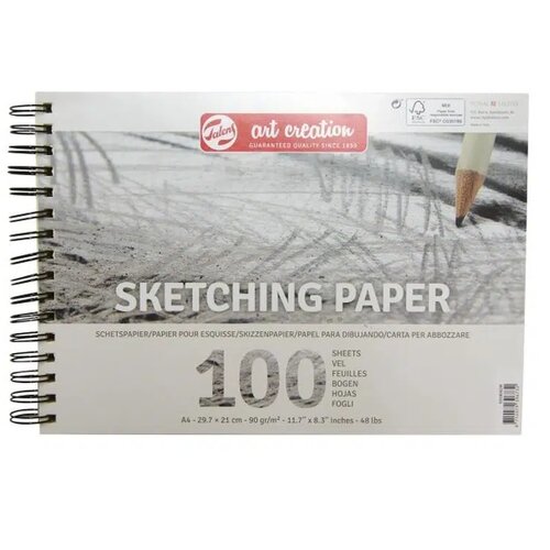 Royal Talens art creation, blok za skiciranje sa spiralom, 90gr, 100 lista, A4 Cene