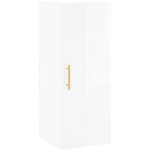 Maison Chic Stenska omarica - Zidna omarica visok sijaj bela 34,5x34x90 cm iu828, (22063390) Cene