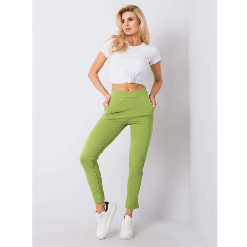 Fashion Hunters Women's green sweatpants Slike