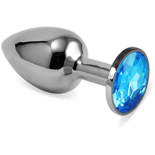 Lovetoy Rosebud spiralni analni čep z modrim draguljem, (21077821)