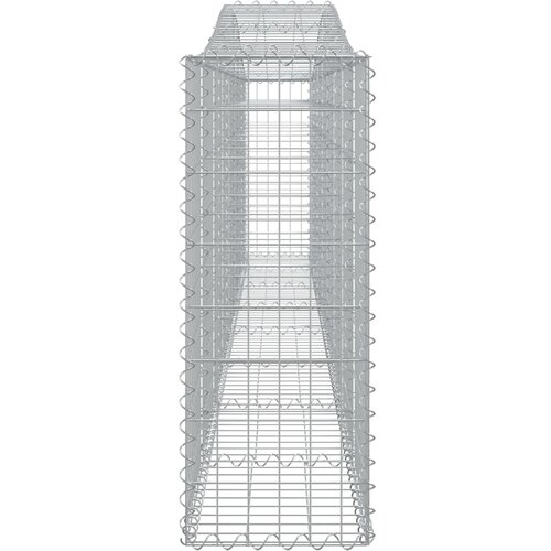  Lučne gabionske ko&amp;scaron;are 8 kom 400x30x80/100 cm pocinčano željezo Slike