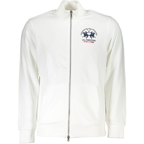 La Martina MEN&amp;amp;#39;S WHITE ZIPPED SWEATSHIRT Slike