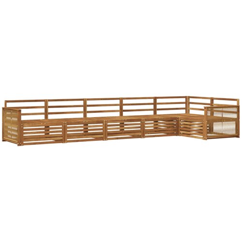 vidaXL Zunanja garnitura za sedenje 6 pcs Naravna Masiven les akacije, (5000282186) Cene