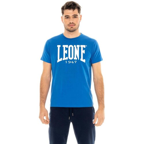 Leone 1947 Majice s kratkimi rokavi Man T-Shirt Short Sleeves Big Logo Modra Cene