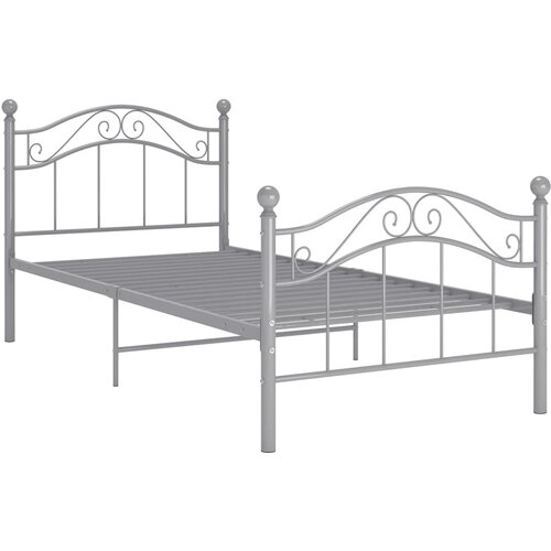  Okvir za krevet sivi metalni 100 x 200 cm Slike