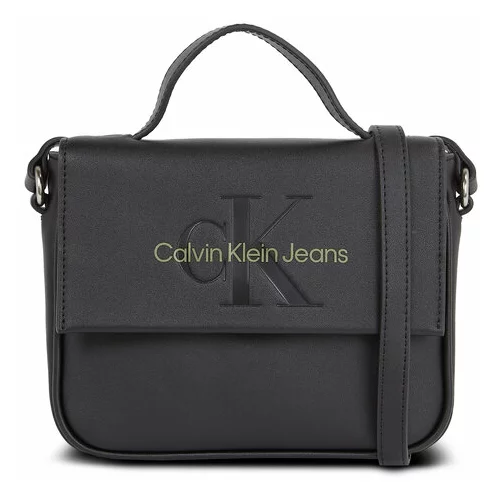 Calvin Klein Jeans Ročna torba Sculpted Boxy Flap Cb20 Mono K60K610829 Črna