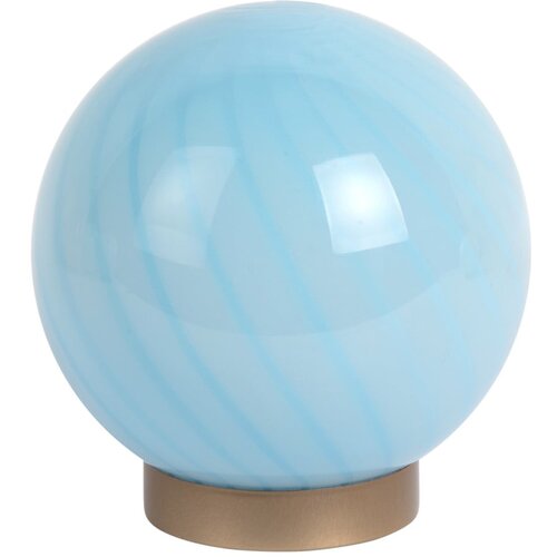 Leitmotiv Svetlo modra namizna svetilka s steklenim senčilom (višina 17 cm) Summer Globe – Cene
