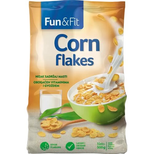 Fun&Fit fun&fit corn flakes 500g - traditional Cene