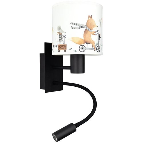 Brilagi LED Flex. lampa BOBO 1xE27/25W/230V + LED/3W crna/bela/sa životinjskim motivima Slike