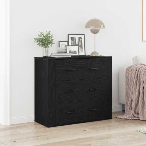  Kreveta s ladicama Crni hrast 80 x 33 x 70 cm Konstruirano drvo Cene