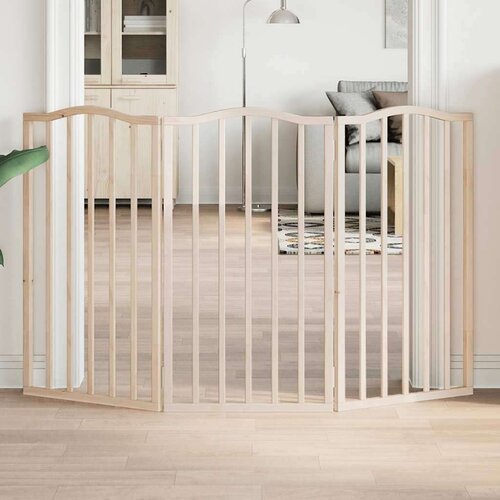  Vrata za pse s 3 panela sklopiva 150 cm od drva topole Cijene