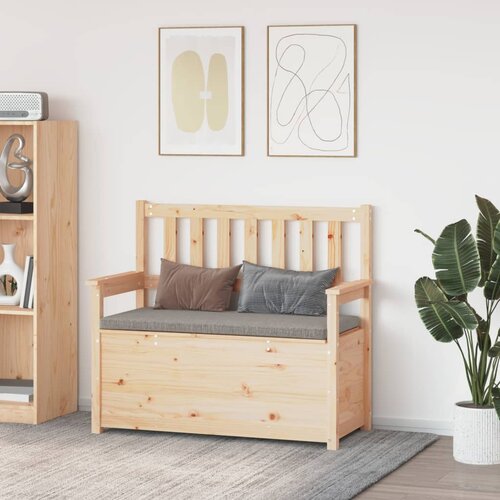 vidaXL Klupa 112,5 x 51,5 x 96,5 cm od masivne borovine Cijene