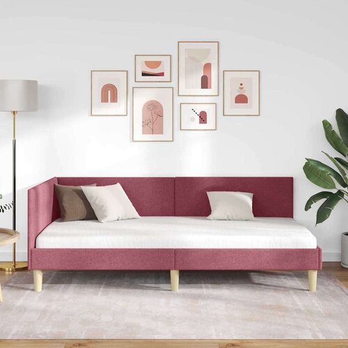  Kutni okvir kreveta Ostalo boja crnog vina 90 x 190 cm Slike