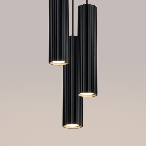 Sollux Lighting Sollux SL.1576 - Luster na sajli KARBON 3xGU10/10W/230V crna Slike