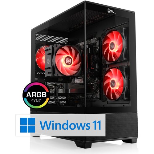 CSL Computer CSL Gaming PC M11960H, Intel Core Ultra 7 265KF (8x3900 MHz), GeForce RTX 5070, 32 GB DDR5-RAM, SSD 2 TB, Windows 11 Home, (5000312606) Slike