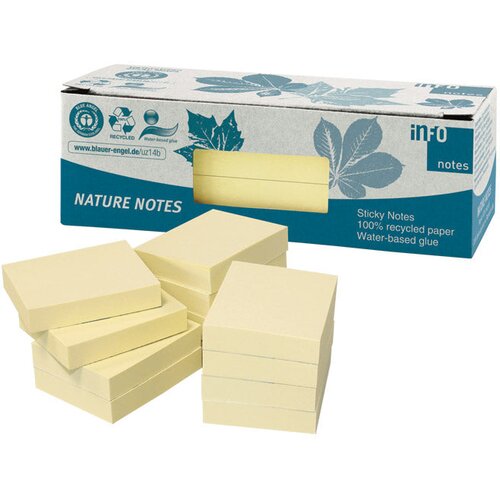  samoljepljiv 40x50mm 12x100L Nature Global Notes 5653-11box žuti Cene