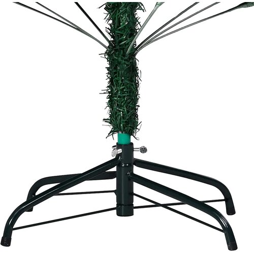  Umjetno osvijetljeno božićno drvce s kuglicama zeleno 150cm PVC Slike