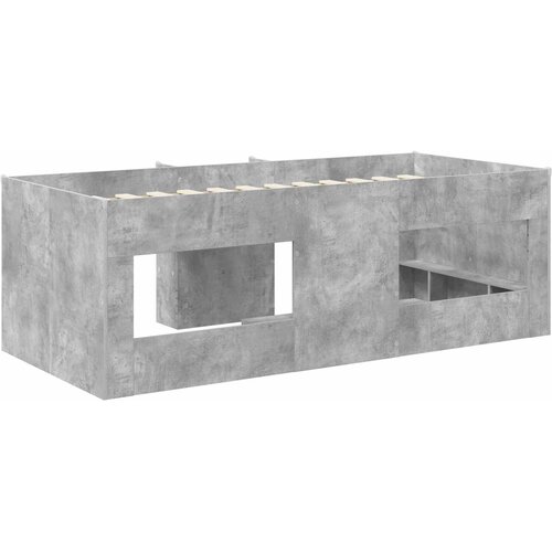  Kreveta za visoko spavanje djece 2 pcs Betonska siva Slike