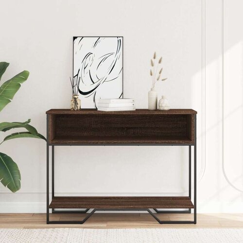  Konzolni stol boja hrasta 100 x 35 x 74 5 cm konstruirano drvo Slike