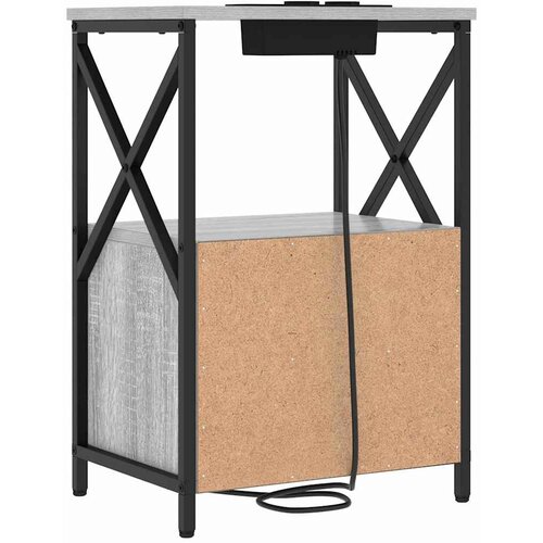  Noćni ormar Siva Sonoma 40 x 31 x 60 cm Konstruirano drvo Slike