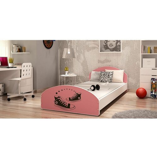 Cross drveni dečiji krevet 200x90 cm - rozi Slike