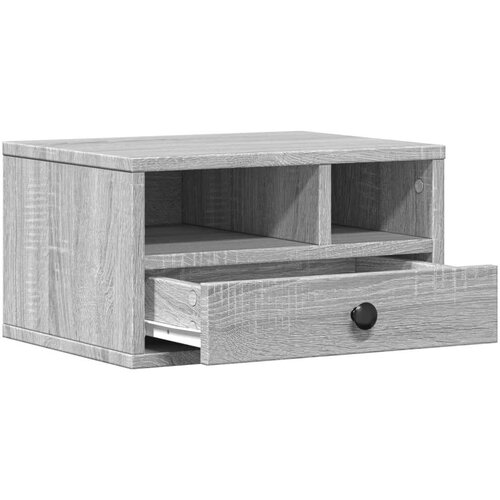 VidaXL Stalak za pisač siva boja hrasta 40x32x22,5cm konstruirano drvo Slike