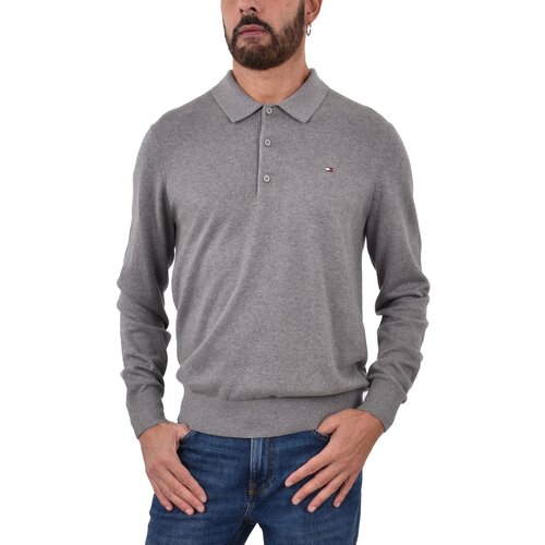 Tommy Hilfiger Polo majice dolgi rokavi MW0MW36519 Siva Slike