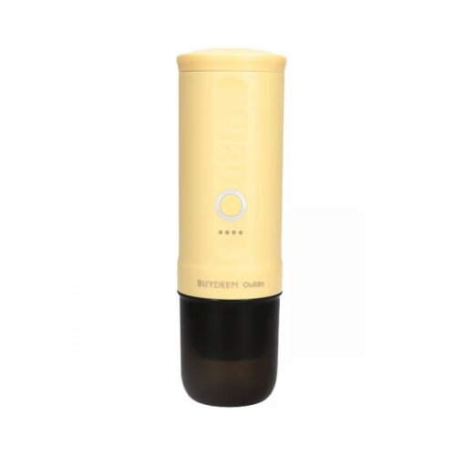 Buydeem Nano Espresso Machine, model OTEM-01, color Mellow Yellow Cene
