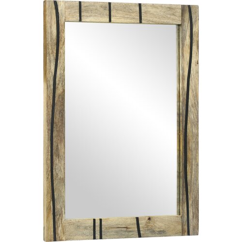 VidaXL Ogledalo 50x70x30 cm trden les mango Slike