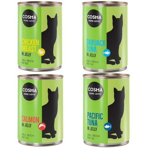  Varčno pakiranje Cosma Original v želatini 12 x 400 g - Miks 4 sorte Cijene
