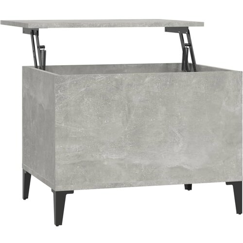 Maison Chic Klubska mizica - kavna mizica - Nizka mizica betonsko siva 60x44,5x45 cm inženirski les, (21755349) Cene