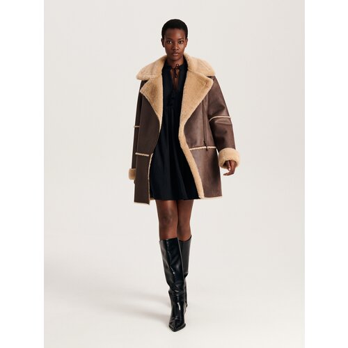 Reserved Ladies` coat - rjava Cene