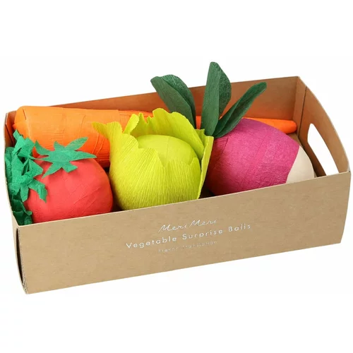 Meri Meri Pripomočki za praznovanja v kompletu 4 ks Vegetable Surprise Balls –