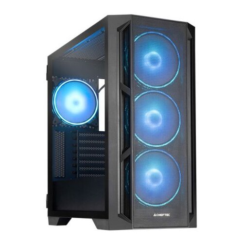 Chieftec Apex Lumo case4x140mm ARGB PWM fans, mesh400mm GPU, 175mm Cooler, 420mm Radiator Cijene
