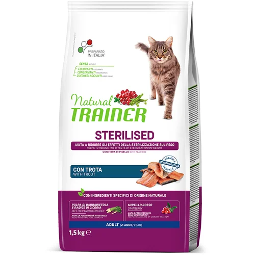 Trainer Natural Cat Natural Trainer Cat Sterilised s pastrvom - 1,5 kg