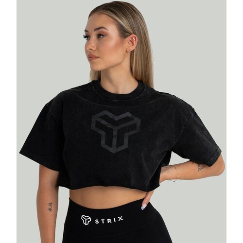 STRIX Ženska majica CropTop Washed Black Cijene