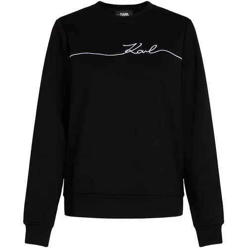 Karl Lagerfeld Sweater majica crna / bijela