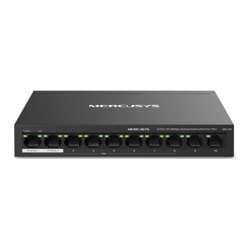 Mercusys MS110P 10-port 10/100Mbps (8x PoE) RJ45 mrežno stikalo switch Cene