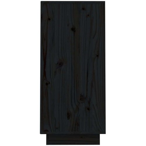 VidaXL konzolna omarica črna 60x34x75 cm trdna borovina Slike