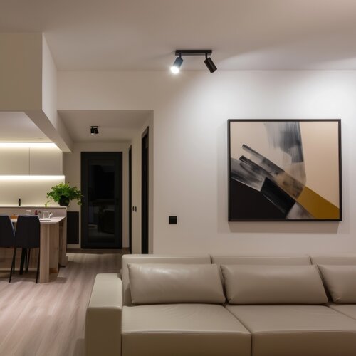  Brilagi - LED RGBW prigu&amp;scaron;iva spot svetiljka SELE 2xGU10/6W/230V crna Slike