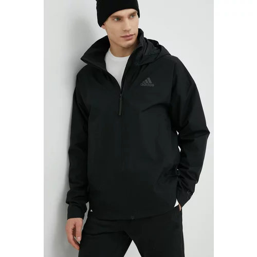 Adidas Kišna jakna za muškarce, boja: crna, za prijelazno razdoblje
