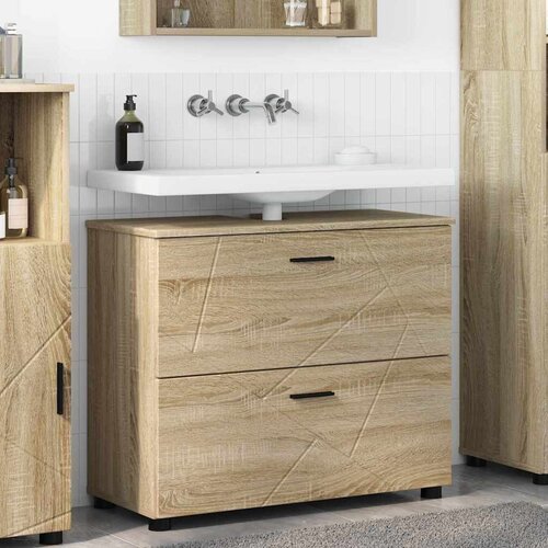  Kupaonski ormar s ladicama Sonoma hrast 76,5 x 35 x 64 cm Cene
