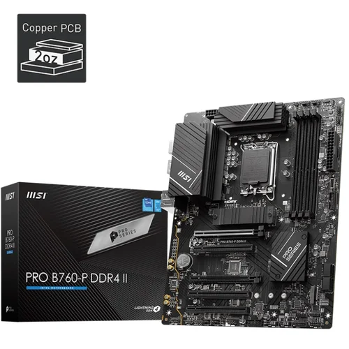 MSI PRO B760-P DDR4 II motherboard Intel B760 LGA 1700 ATX