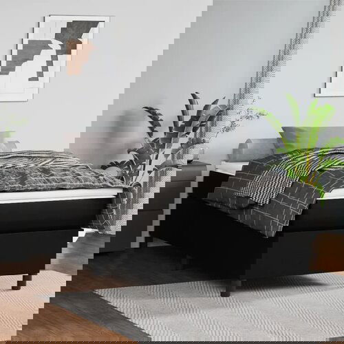 vidaXL Krevet s oprugama i madracem crni 80 x 200 cm od umjetne kože Cijene