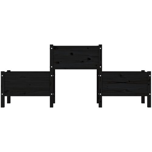  Sadilica crna 178,5 x 44 x 75 cm od masivne borovine Slike